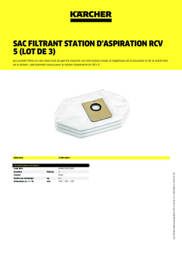 Informations sur le produit