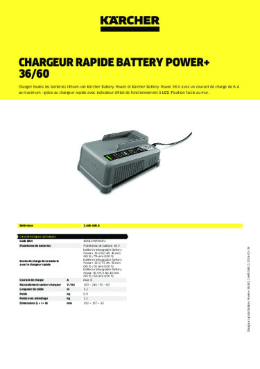 Informations sur le produit