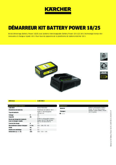 Informations sur le produit