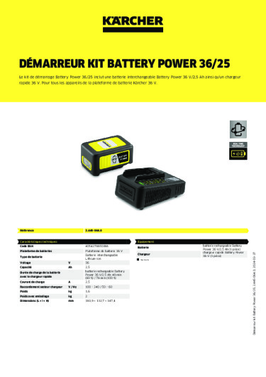 Informations sur le produit