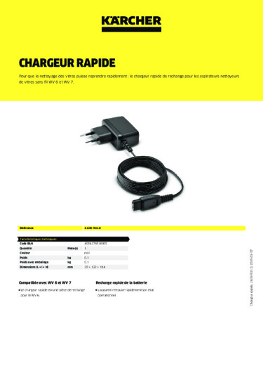 Informations sur le produit