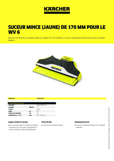 Informations sur le produit