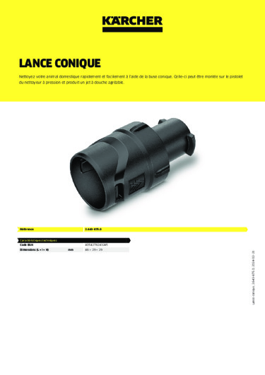 Informations sur le produit