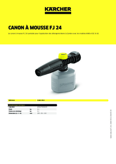 Informations sur le produit