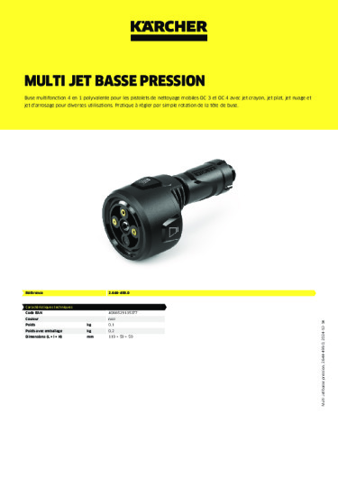 Informations sur le produit