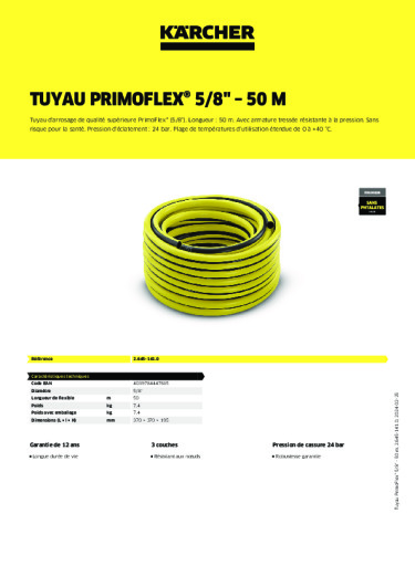 Informations sur le produit