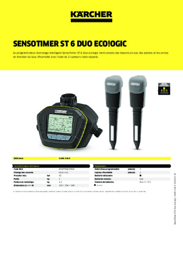 Informations sur le produit