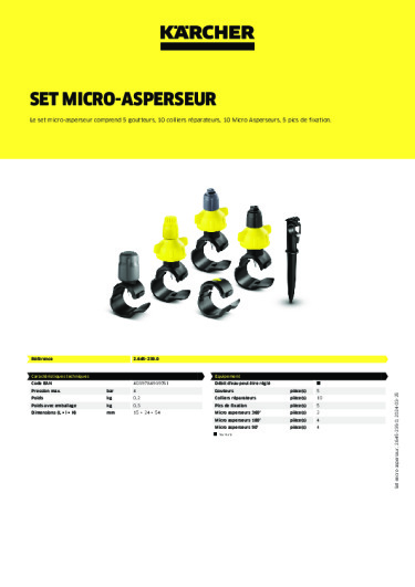 Informations sur le produit