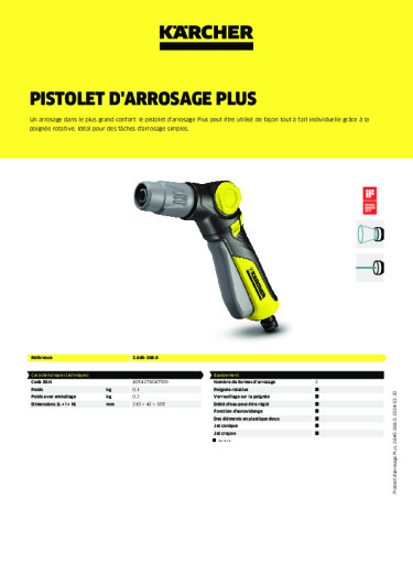 Informations sur le produit