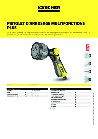 Informations sur le produit