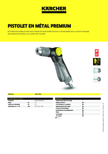 Informations sur le produit