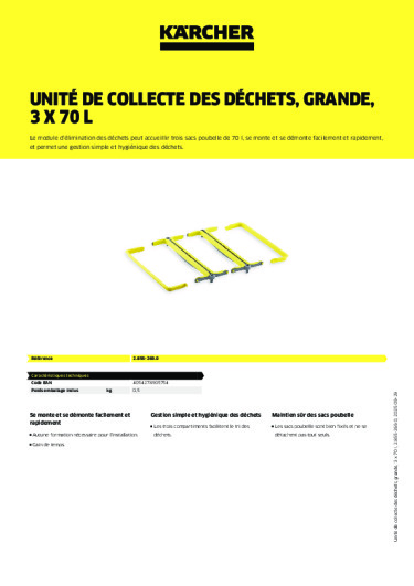 Informations sur le produit