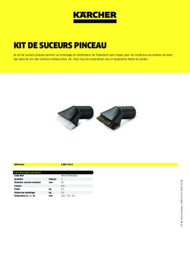 Informations sur le produit