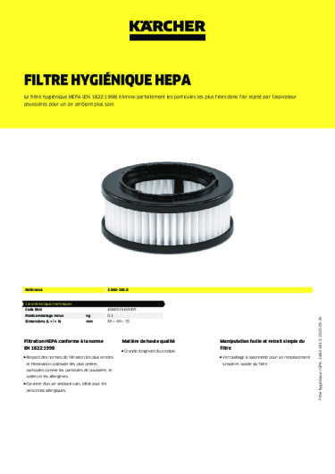 Informations sur le produit