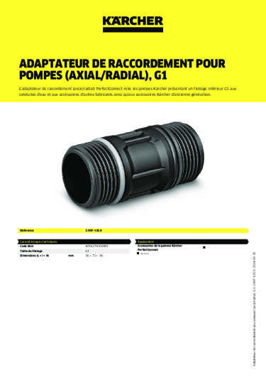 Informations sur le produit