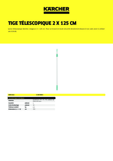 Informations sur le produit