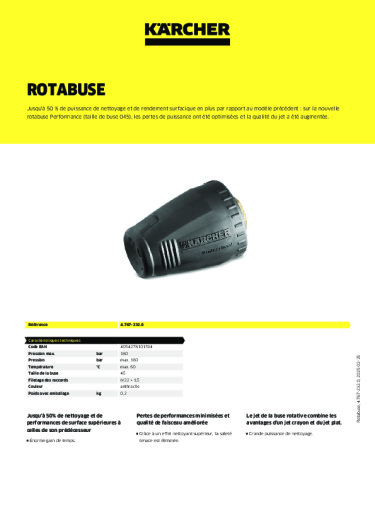 Informations sur le produit