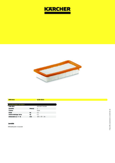 Informations sur le produit