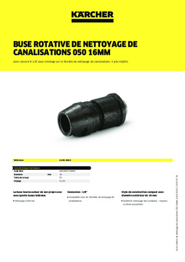 Informations sur le produit