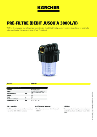 Informations sur le produit