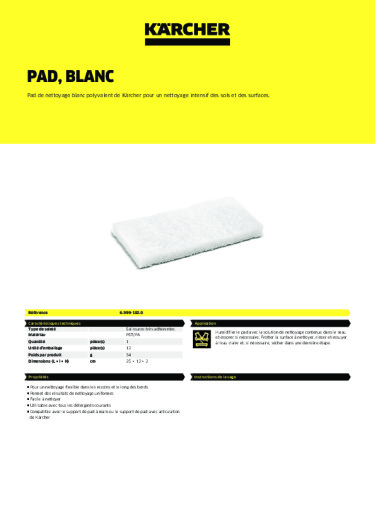 Informations sur le produit