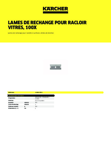 Informations sur le produit