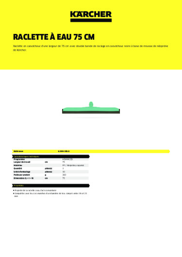 Informations sur le produit