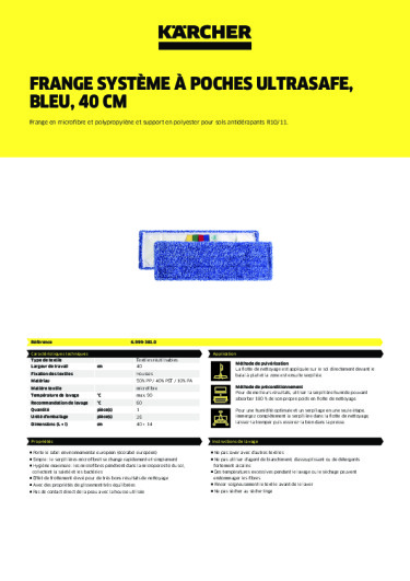 Informations sur le produit