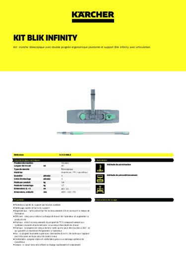 Informations sur le produit