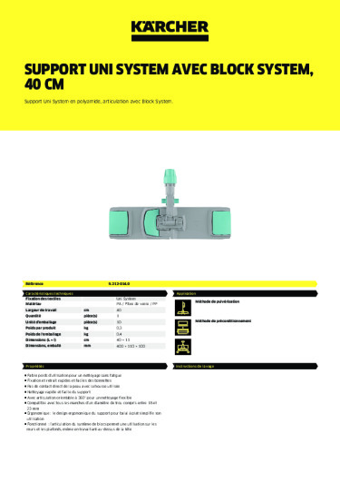 Informations sur le produit