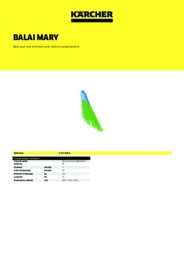 Informations sur le produit