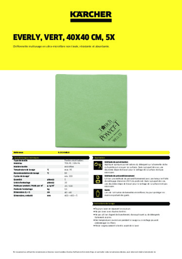 Informations sur le produit