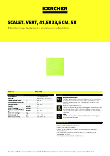 Informations sur le produit