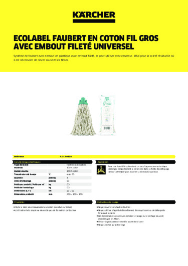 Informations sur le produit