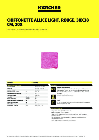 Informations sur le produit