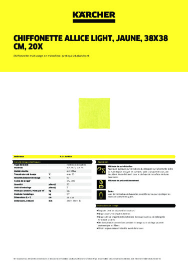 Informations sur le produit