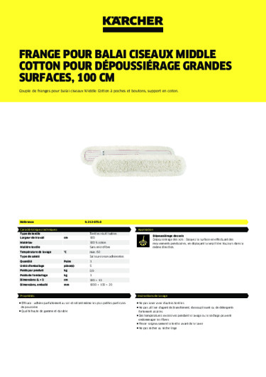 Informations sur le produit