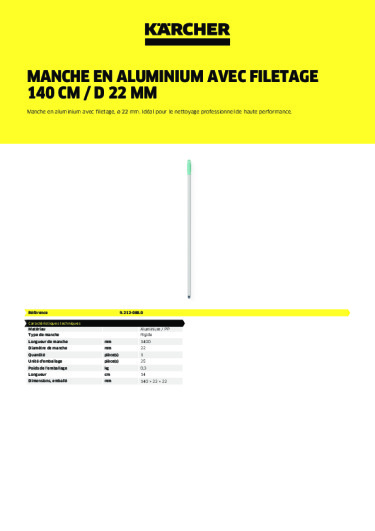 Informations sur le produit