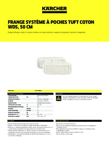 Informations sur le produit