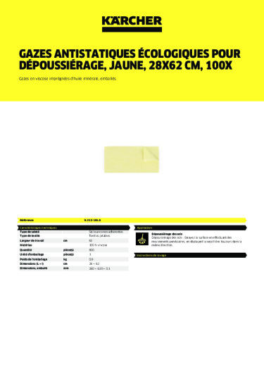 Informations sur le produit