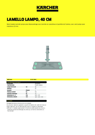 Informations sur le produit