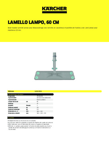 Informations sur le produit