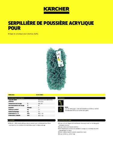 Informations sur le produit