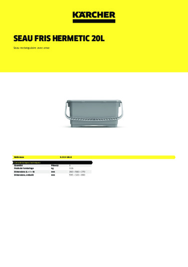 Informations sur le produit