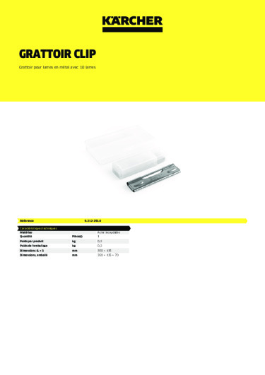 Informations sur le produit