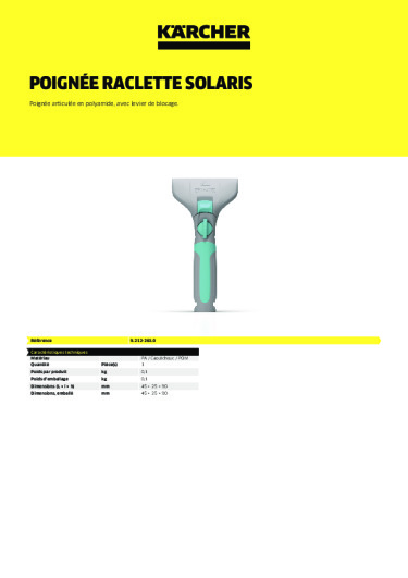 Informations sur le produit