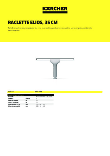 Informations sur le produit