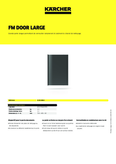 Informations sur le produit