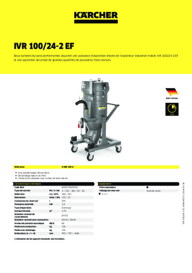 Informations sur le produit