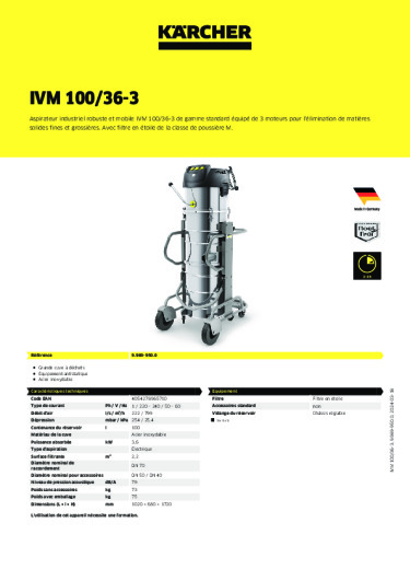 Informations sur le produit